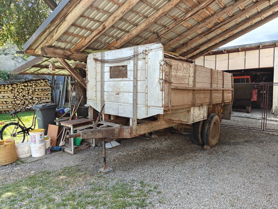 Remorca agricola, 5t, monoaxa, roti duble