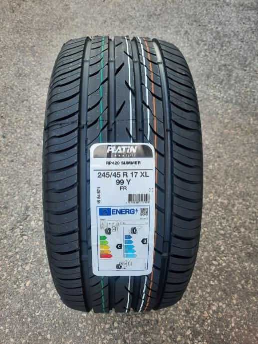 245/45/17 Летни гуми PLATIN 245/45 R17 XL  борд! Made in Germany DOT24