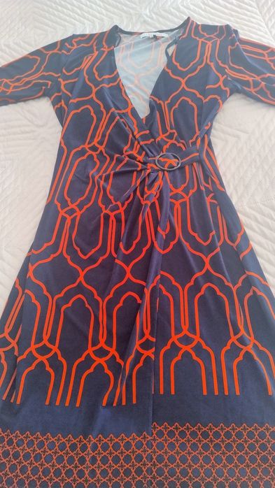 Синьо червена рокля М, Бяла Зара S, Черно бяла,Черна,,Зелена М