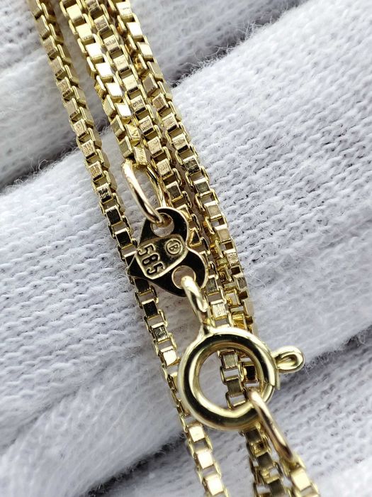 Lantisor lant aur 14k retro zale pline Caseta Venetia 7.81g. lungime 69 cm Artmax.ro