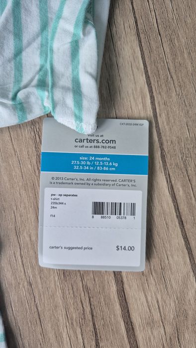 Новые летние маечки Carters и H&M на девочку 1-2 года