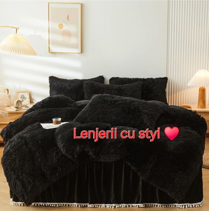 Lenjerii 6piese FLUFFY cu ciucuri