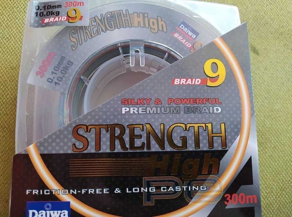 Плетено 9-нишково влакно Daiwa STRENGTH 300м