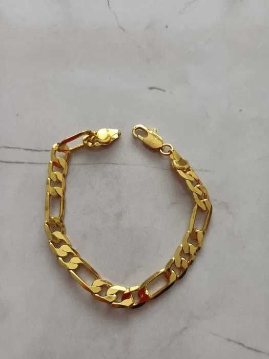 Гривна със златно покритие 18к 12.5g,НОВА позлатена гривна,златна