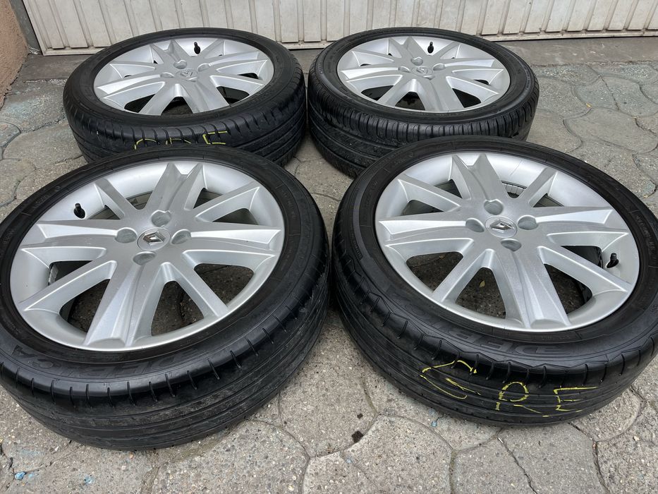 Jante aliaj 4x100mm, anvelope vara 205/50 R17, Renault Megane 2, Scenic, Dacia Logan, Sandero, Opel