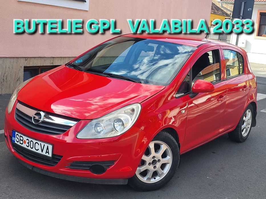 opel corsa D 1.3 benzina an 2009 BUTELIE GPL valabila 2033/ ITP NOU 2027/ factura/ fiscal