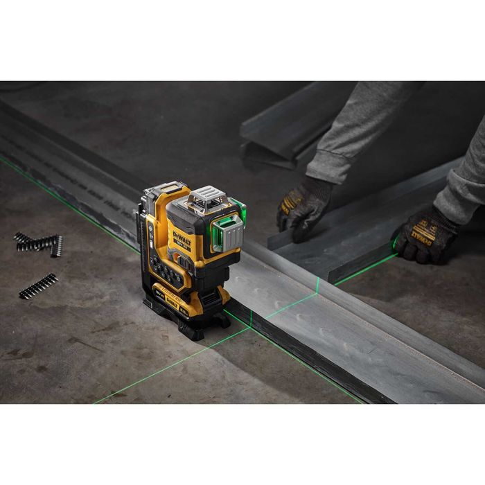 Лазерен нивелир DeWalt DCLE34035D1, 18V, 3 x 360°, зелен