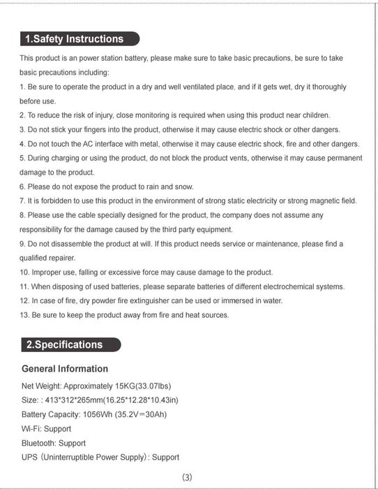 Allpowers R1500 Light 1056Wh + 4×100W + гъвкави соларни панела + кабел