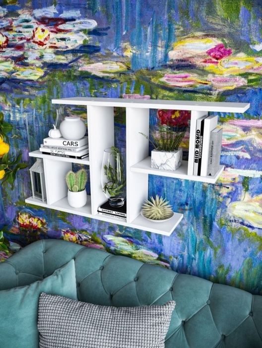 Полка настенная навесная для книг