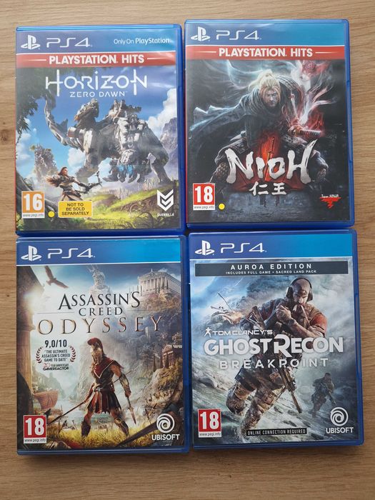 PlayStation 4 Slim 500GB + 4 игри