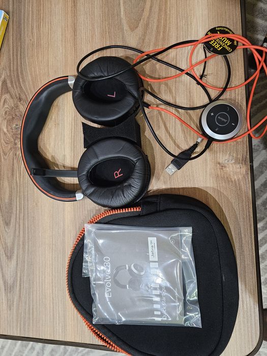 Слушалки Jabra Evolve 80 Stereo MS с Noise Cancelation