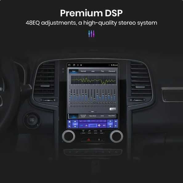 Navigatie Renault Megane 4 Android 13 Tip Tesla . Carplay