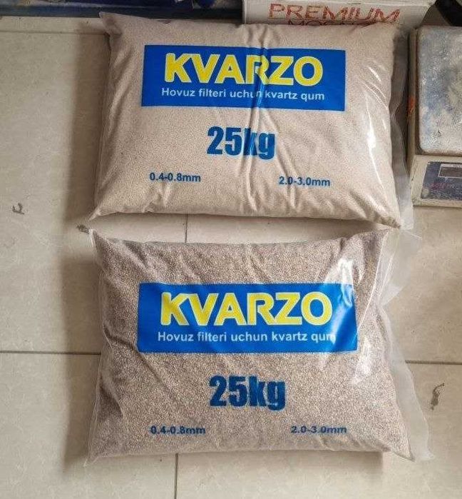 Кварцевый песок для бассейна Kvarzo 25кг
