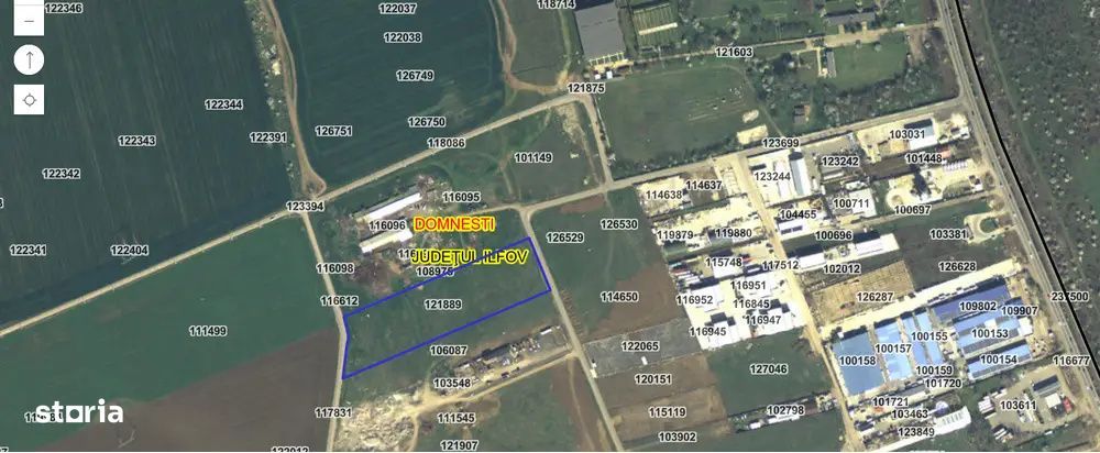 Teren intravilan 15.000 mp Domnesti| dubla deschidere, dezvoltare rezi
