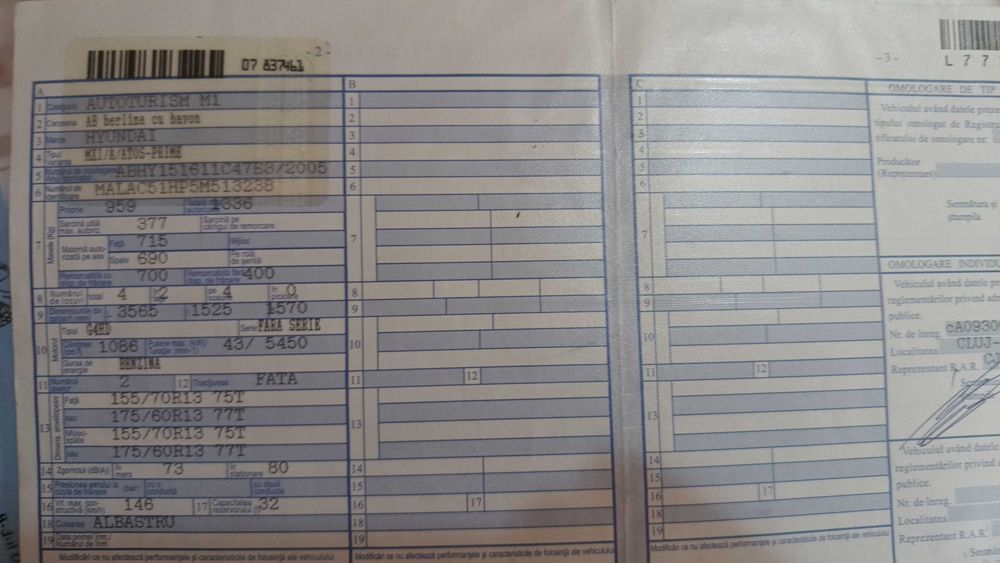 Vând mașină  Hyundai