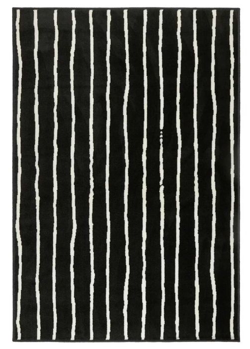 килим IKEA GÖRLÖSE черно-бял 133x195см