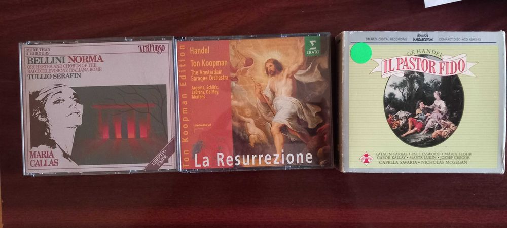 CD-uri muzica clasica G.F.Handel,Maria Callas,noi