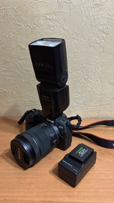 Canon RP + RF 24-105 + вспышка