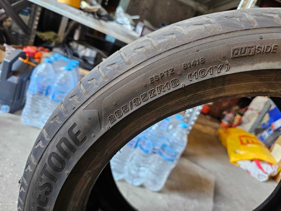 285/35/18 Bridgestone Potenza 255/35/19 Continental Sport Contact 6