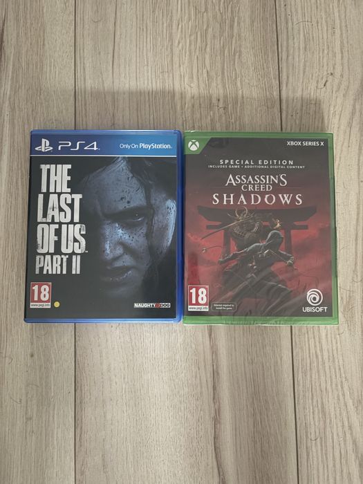 Vand jocuri: assassin creed shadows xbox series x, the last of us2 ps4