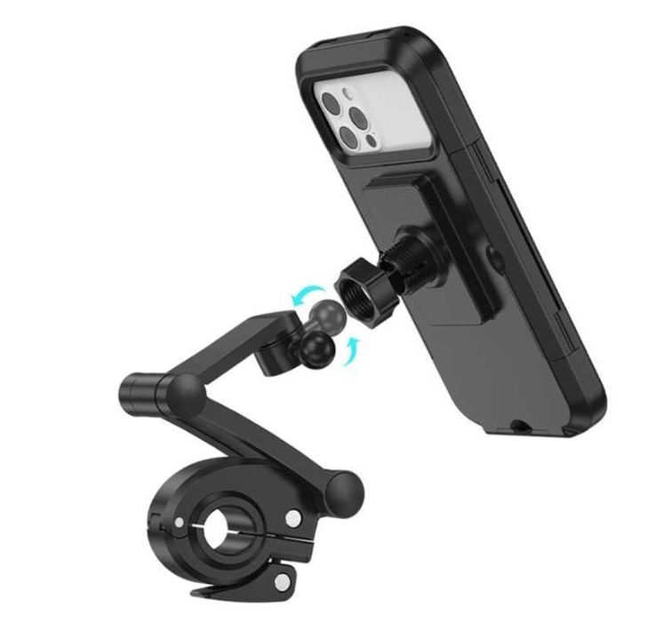 Suport telefon pentru ghidon inaltime reglabila rotativ 360 rezistent la apa