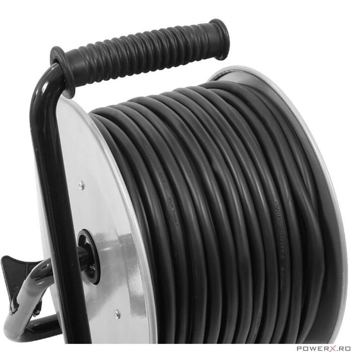 Rola prelungitor cablu cu cadru metalic 40 metri 3 x 2,5 mm Verke