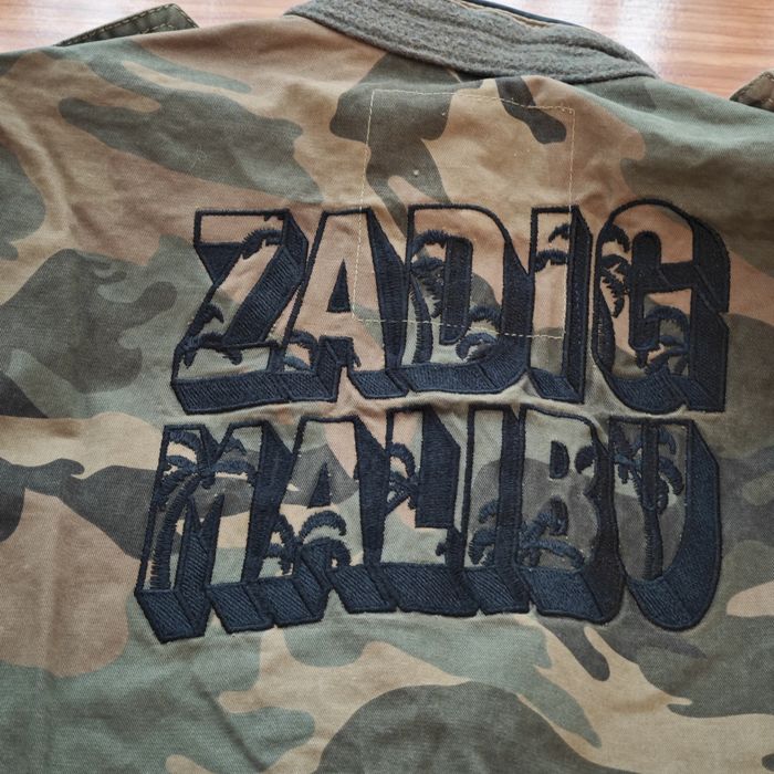 Geacă camo / camouflage Zadig & Voltaire Malibu amour skull Luxury