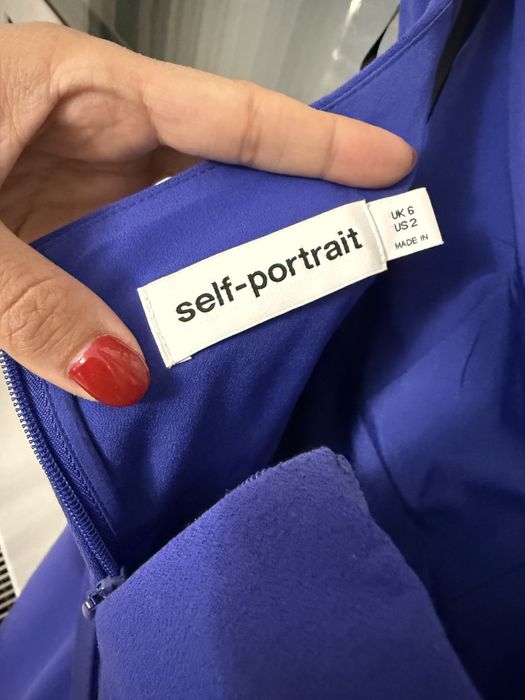 Self portrait вечернее платье миди