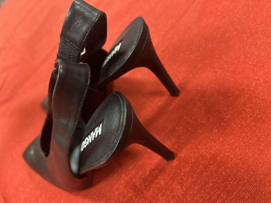 Pantofi piele naturala, picior subtire 38 sau 37