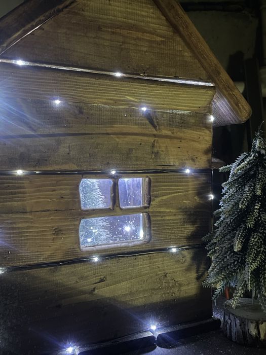 Декоративный домик из натурального дерева | Ручная работа