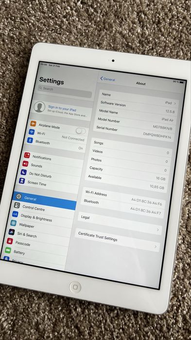 iPad Air 16GB Silver