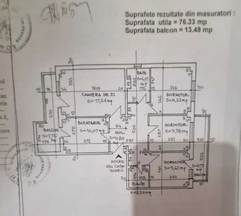 Faleza Nord-Apartament Cu 4 Camere 2 bai 2 balcoane Centrala Gaze 90 Mp