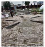 Укладка брусчатки, асфальта