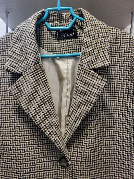 Пальто осеннее в клетку