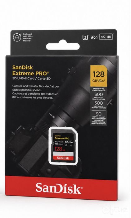 SanDisk Extreme PRO SDXC UHS-1 4K Card Orginal V30/V90/ Доставка 24/7