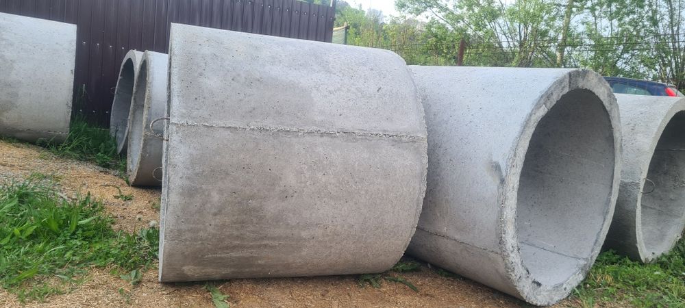 Tuburi beton inele fantana oale olane role miniexcavator