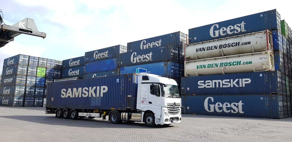 Container maritim 45'HC  13.7m ,mare albastru