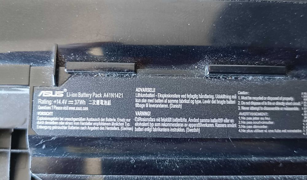 Baterie laptop Asus A41N1421 14.4V 2500mAh 37Wh