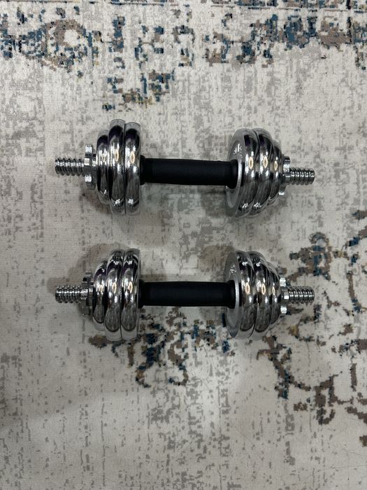Gantel va shtanga (2in1) set - 15 kg, deyarli yangi