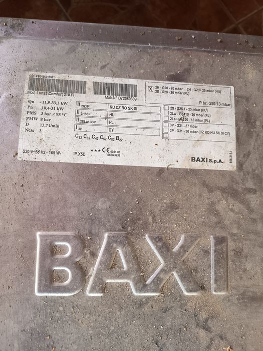 Centrala BAXI funcțională