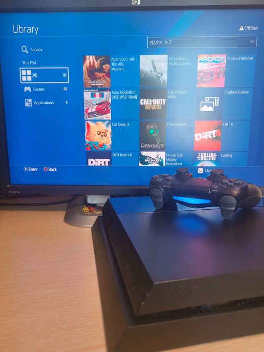 С ГАРАНЦИЯ 1Г Sony PlayStation 4 FAT SW 10.01 PS4 500GB профилактиран