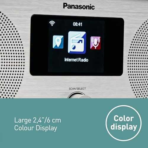Интернет радио Panasonic RF-D40EG-K DAB+ FM Bluetooth Wi-Fi