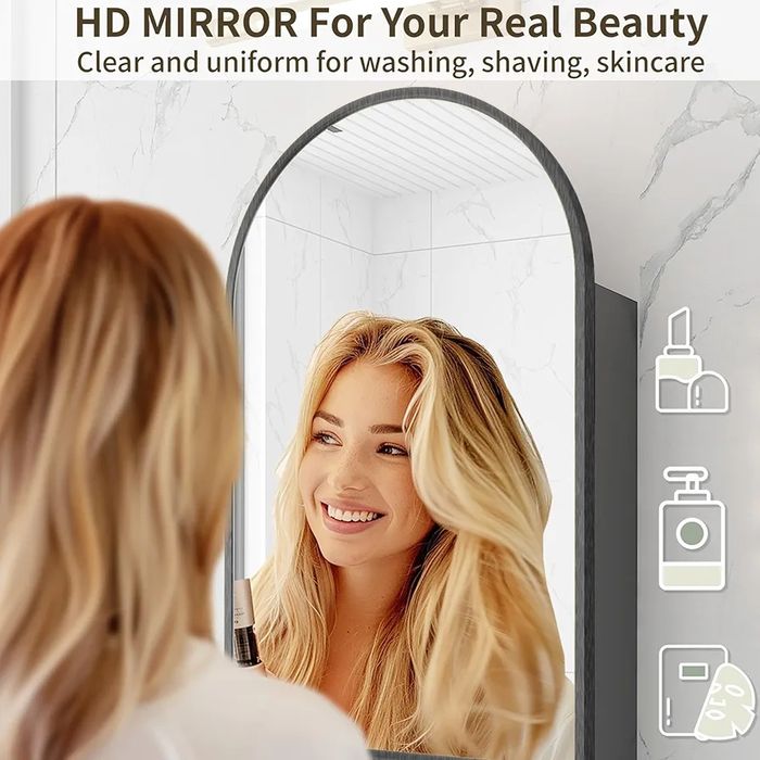 Голямо! Огледало с  шкаф за принадлежности, козметика и др.