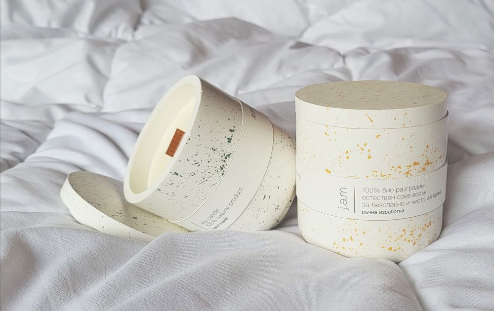 Ароматни соеви свещи. Дървен фитил