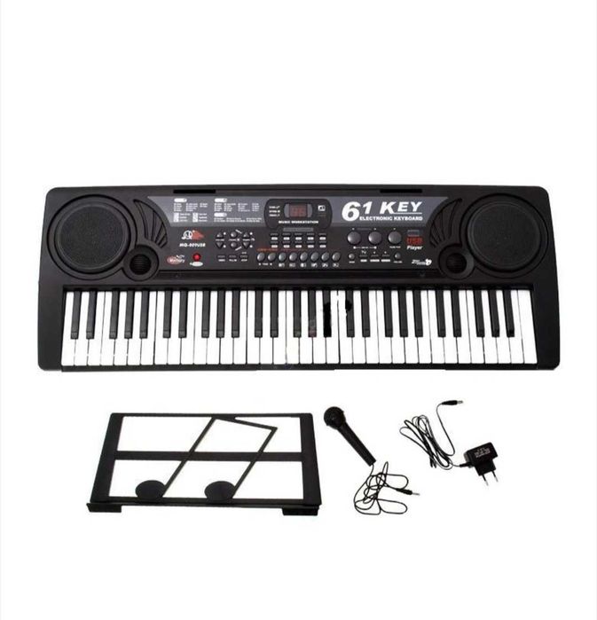 Нов Професионален синтезатор с кутия, стойка и стол