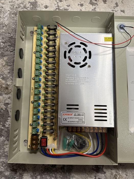 Захранване за видеонаблюдение