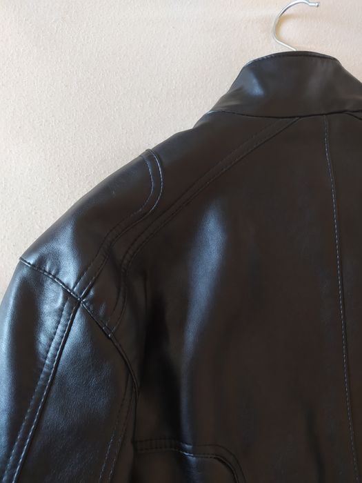 Мъжко яке естествена кожа размер L/XL, черно