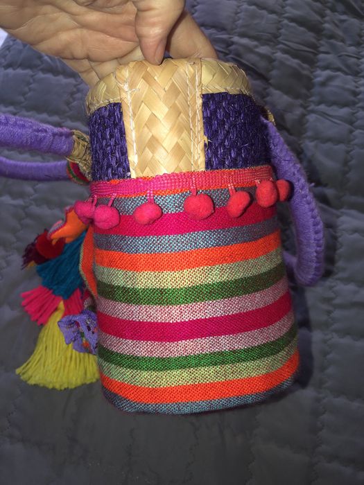 Дамска плетена чанта-мексиканска
