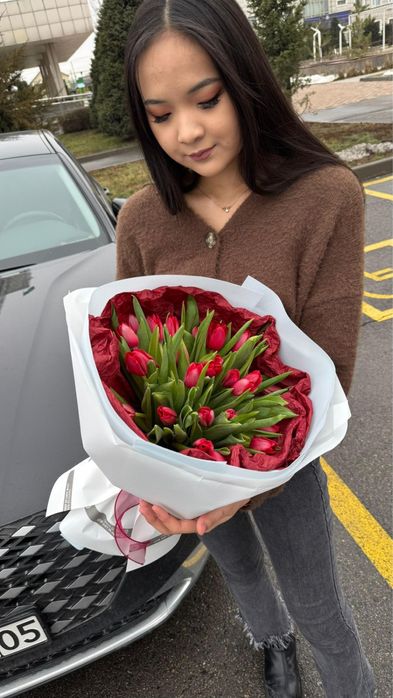 Букет из тюльпанов