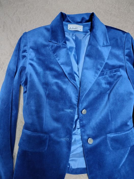 Пиджак бархат женский